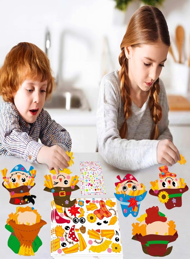 Eternity sky 54PCS Fall Thanksgiving Scarecrow Crafts Kits for Kids: DIY Autumn Ornaments Arts and Crafts for School Games Classroom Activities Home Party Supplies - Image 4